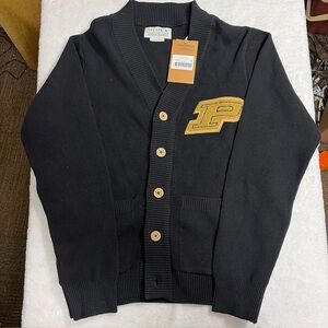 Purdue Boilermakers Vintage Cardigan - Uscape - NWT - Black - Size Small
